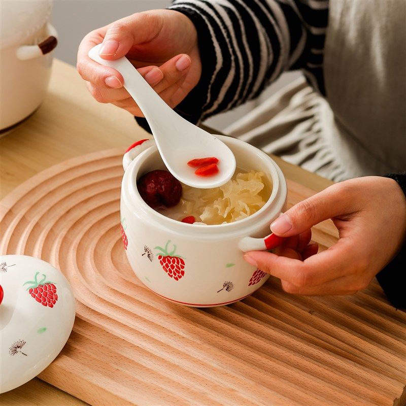 陶瓷炖盅隔水炖家用耳汤盅燕窝一人份蒸盅蒸蛋盅带盖炖碗炖罐,厨房/烹饪用具,炖锅/炖煲/汤煲,淘宝优惠券,粉丝福利购,淘宝优惠卷