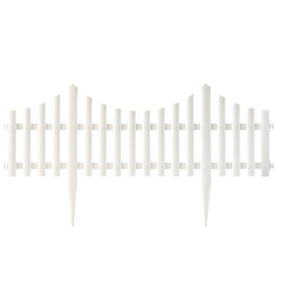 ungmo尖桩栏栅片装篱笆园格栅拱门草坪小路栏杆塑料围栏护栏