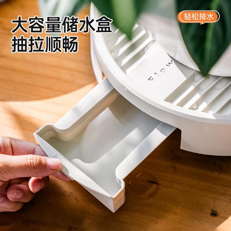 移动花盆托盘底座带轮塑料加厚接水托盘万向轮绿植盆栽花盘垫底盘