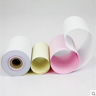 打印 三联无碳收银机纸卷针式 小票纸卷7上等一层 二层三层7