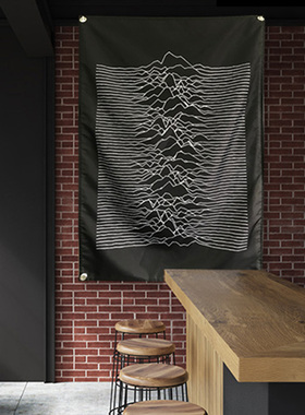 JO DIIION摇滚乐队酒吧装饰挂旗房间背景布宿舍墙壁挂布定制