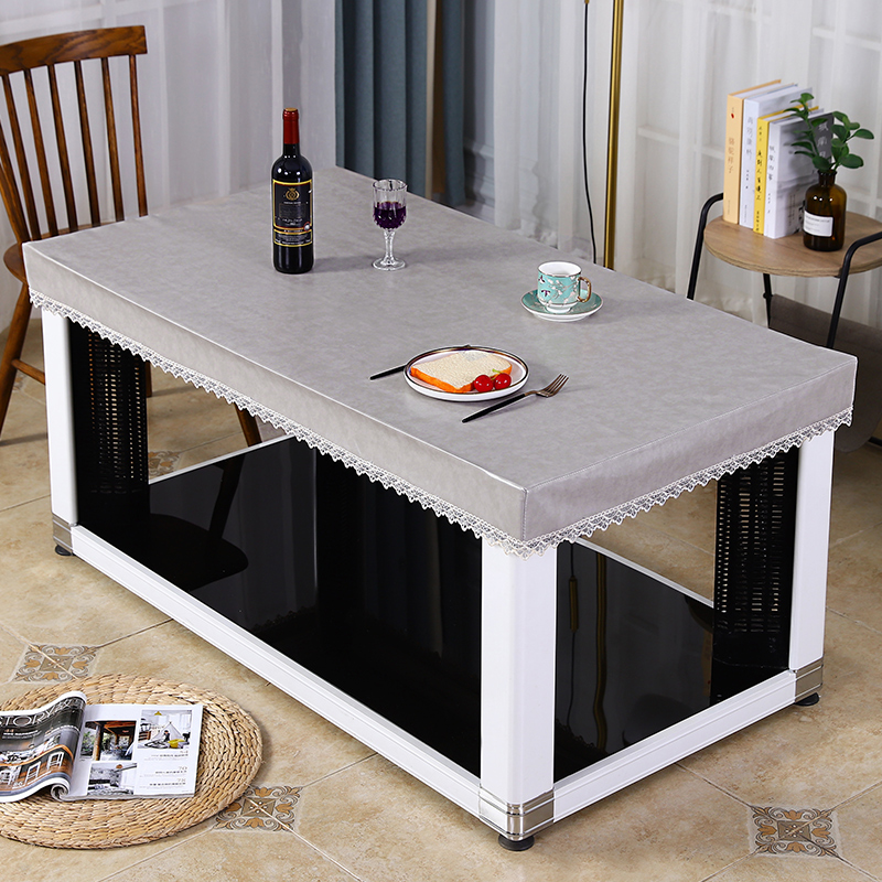 PVC桌布防水防油防烫免洗长方形餐桌布茶几罩烤火桌罩桌垫加厚
