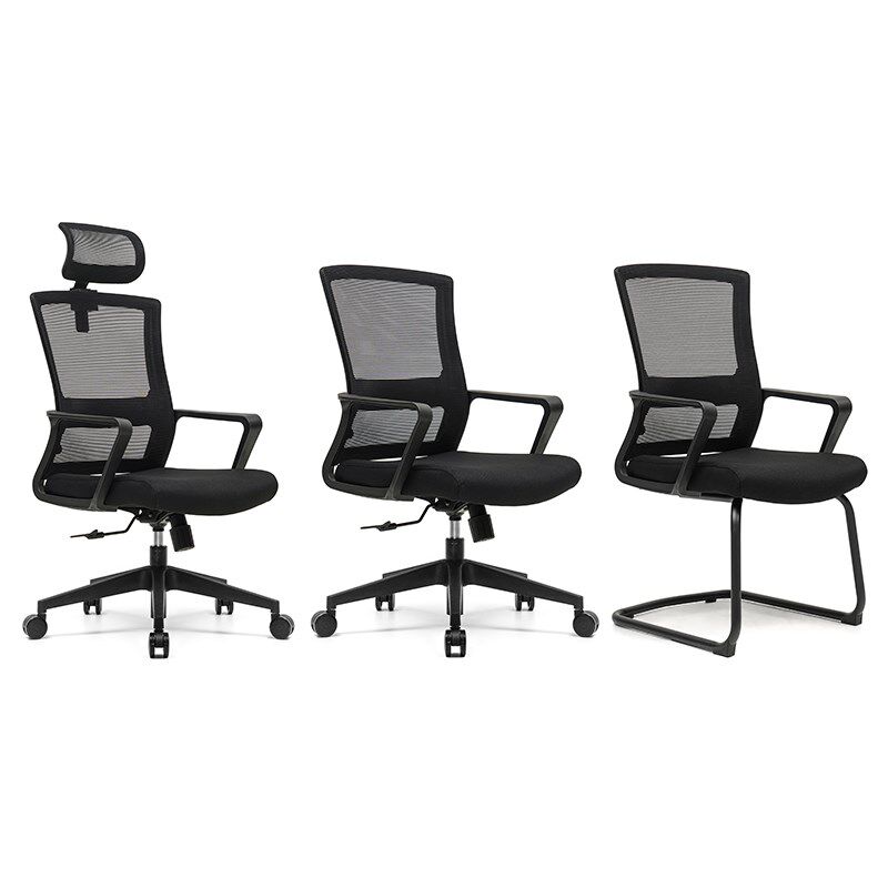 迪欧电脑椅宿舍书房办公椅职员椅会议椅麻将椅靠背网布