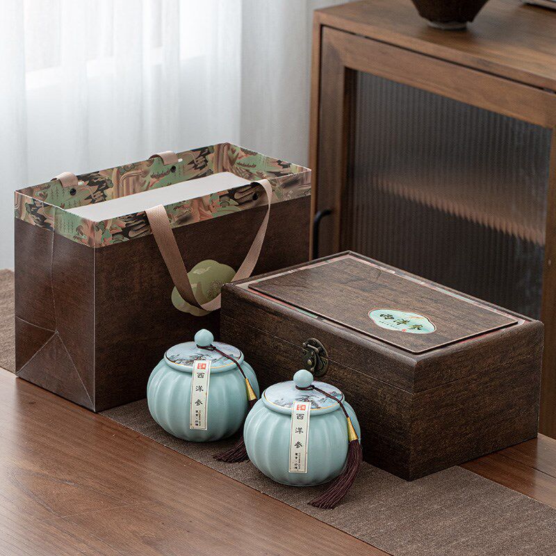 铁皮石斛包装盒密封罐半斤枫斗石斛粉礼盒空盒礼品盒