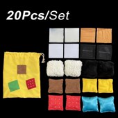 岁幼儿园启蒙触觉辩别训练形色认知沙包游戏教具沙包装