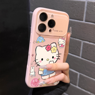 【高透护镜】巨好看适用苹果17Promax手机壳iphone16pro液态硅胶17pro可爱15卡通14创意13全包12防摔保护套女