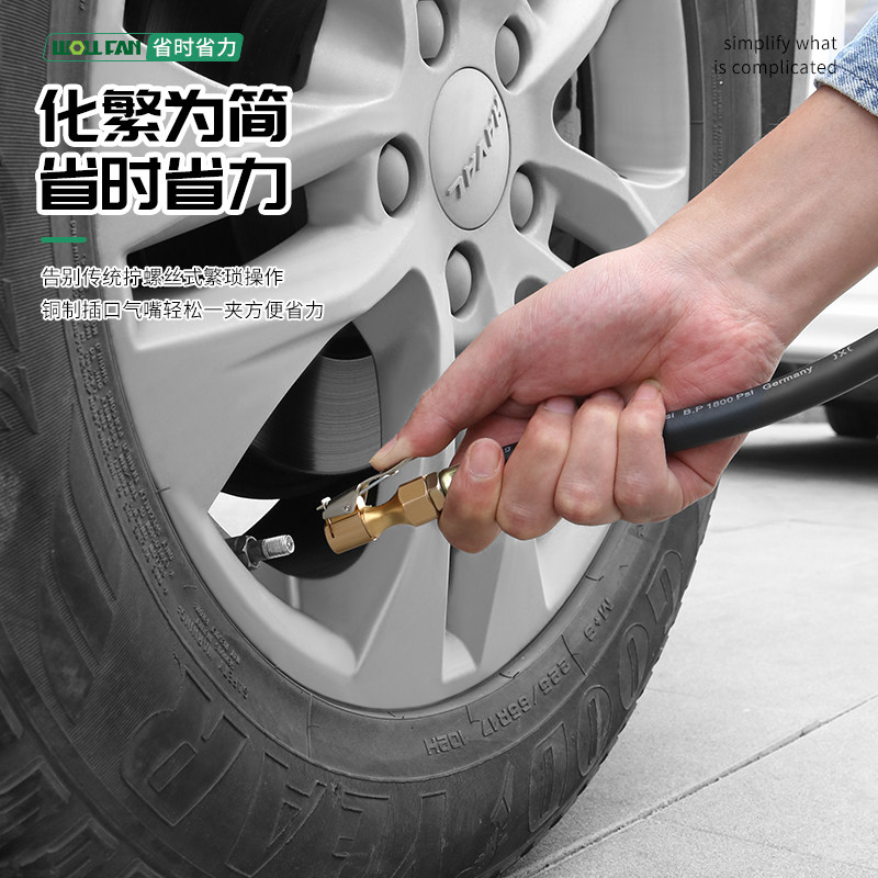 数显胎压计气压表高精度汽车轮A胎测压监测器带加气头打气充气枪