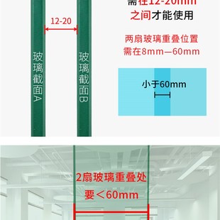 免打孔浴室玻璃门锁推拉门厕所卫生D间玻璃插销锁淋浴房隔断门锁