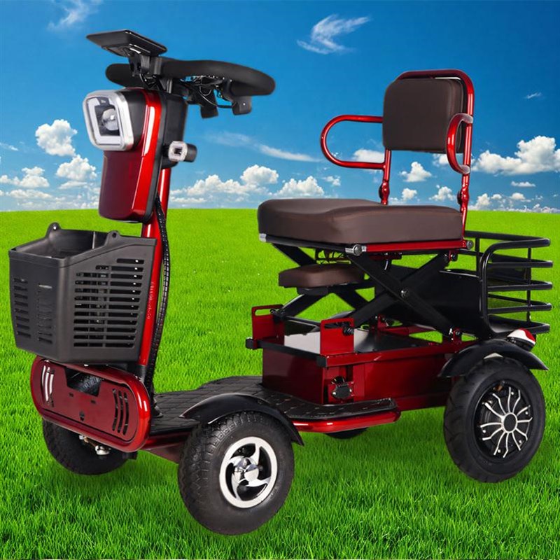 小巴士电动四轮车Q6t0老年人残疾人单人低速四轮代步车