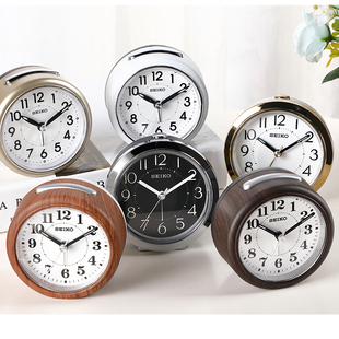 精工闹钟学生用儿童家用卧室床头静音夜光个性创意懒人小闹钟