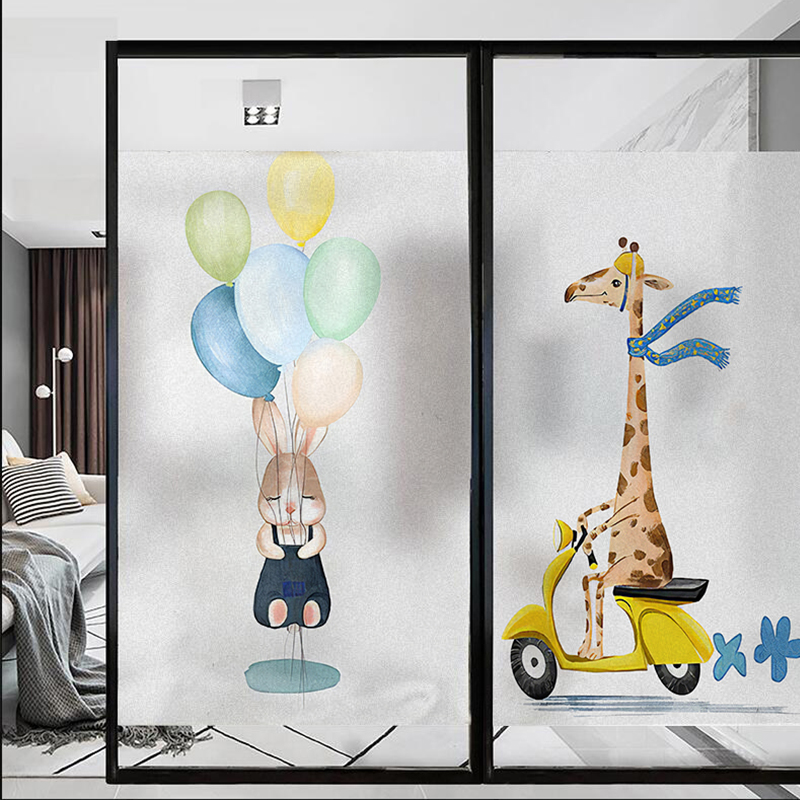 玻璃贴纸透光不磨砂浴室窗纸卫生间防窥视全遮光推拉门贴膜