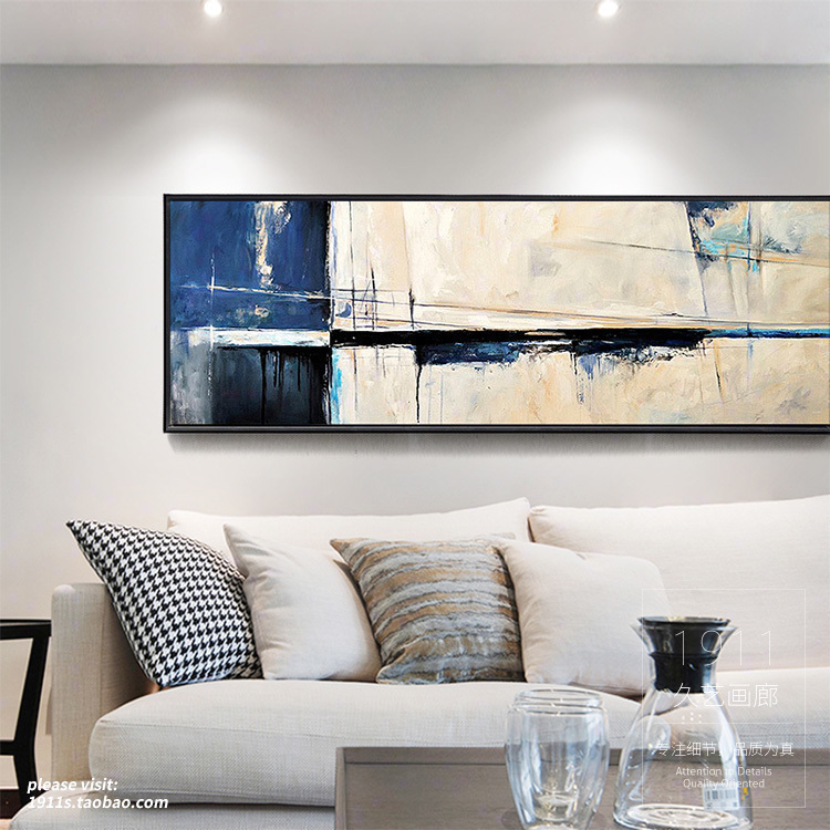 现代客厅抽象装饰画卧室床头挂画酒店样板房抽象画餐厅走道艺术画图片