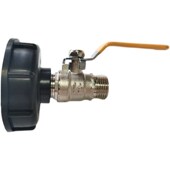 吨桶变径外丝黄铜电镀门奶嘴龙头