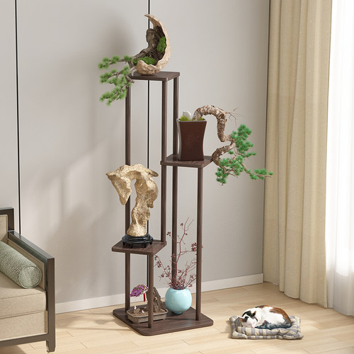 博古架展示架客厅古董工艺品鱼缸架茶室装饰新架