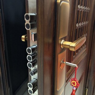 甲级防盗门上通风单门智能指纹锁安全门公分拆洗纱百叶