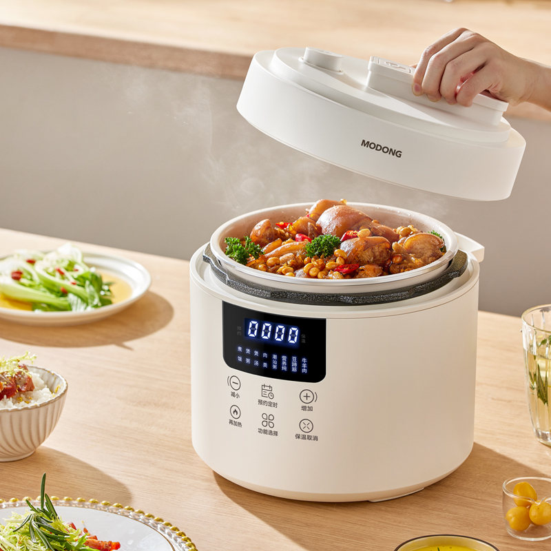 摩动电压力锅家用小型迷你智能4L大容量全自动电高压锅饭煲4-8人