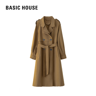 百家好高级感英伦风双排扣时尚风衣2026春季新款减龄百搭洋气外套