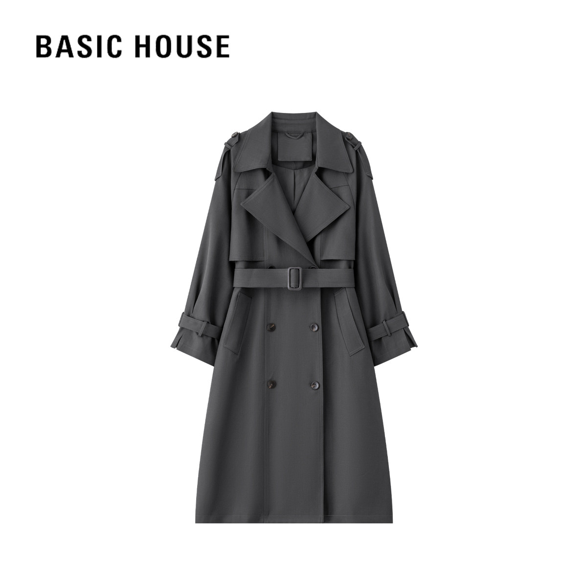 百家好法式优雅精致高级感显瘦风衣女春季新款宽松时尚休闲大衣