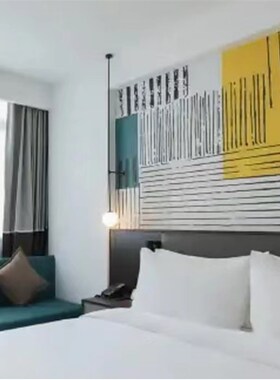 你酒店客房卧室现代墙上吊灯床头边吊书房壁灯定制亚黑灯