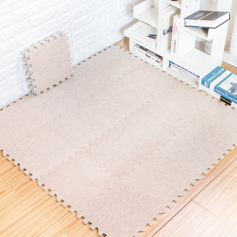 拼接泡沫地垫满铺客厅方块地毯卧室床边绒面毯子儿童爬爬垫子