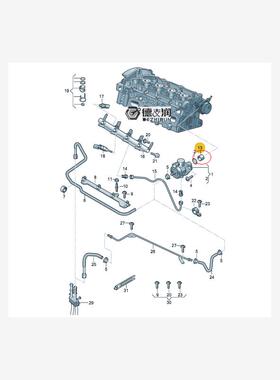 适用迈腾CC速腾高尔夫尚酷新帕EA888/EA111 高压油泵挺杆顶杯