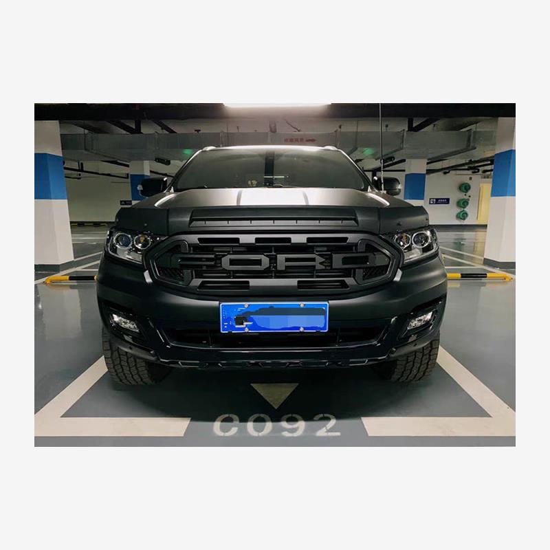 适用ranger raptor皮卡撼路者改装引擎盖沙石挡前机盖护板