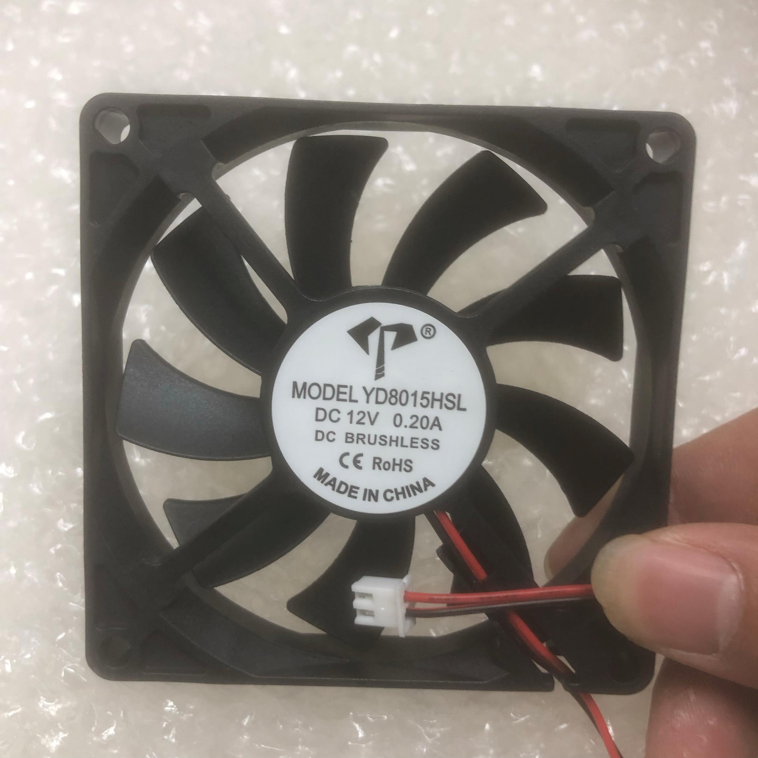 亿达直流风机 YD8015HSL DC5V 12V 24V变频器机箱静音散热风扇8CM