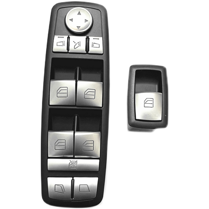 适用奔驰R级R320改装车窗 R300  R400升窗方向盘按键贴R350内饰