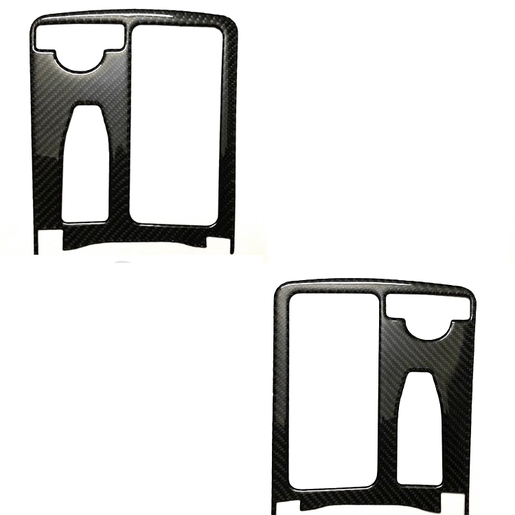 适用08-14奔驰老C级W204 C200 C300 c180K碳纤维水杯面板贴改装