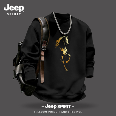 Jeep吉普新年套头圆领卫衣内搭