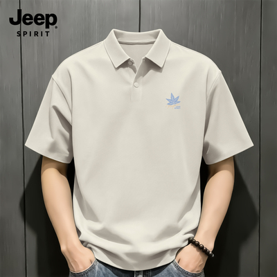 Jeep吉普男士短袖polo衫夏季冰丝