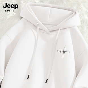 长袖 Jeep吉普连帽卫衣春秋款 韩系衣服男女同款 爆款 上衣男 2026新款
