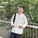 宽松男士 Jeep吉普男士 衣服 秋季 长袖 t恤白色纯棉上衣男款 2025新款
