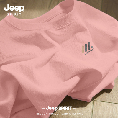 Jeep吉普潮流纯棉短袖t恤男女款