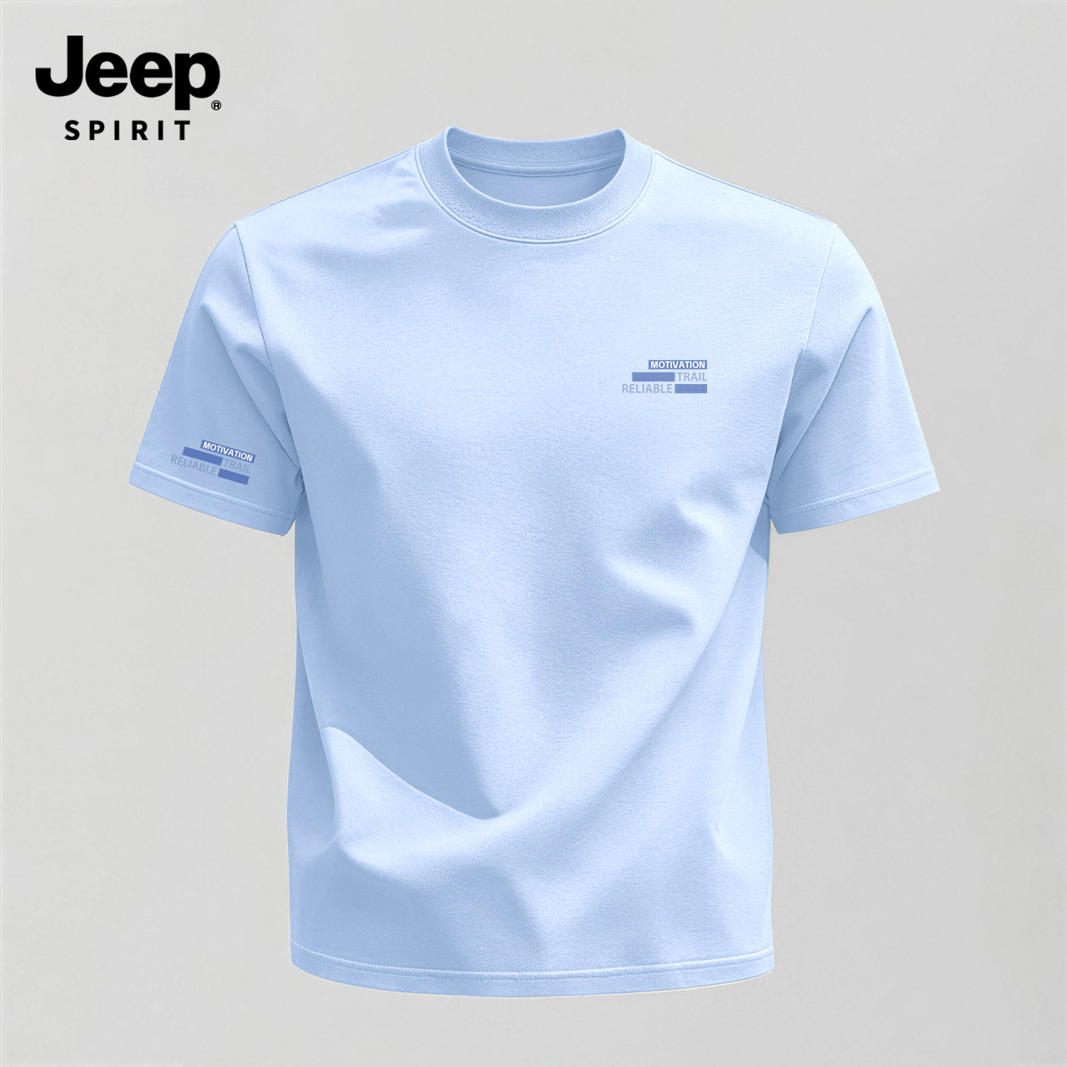 Jeep吉普纯棉男士短袖t恤夏季
