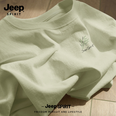 Jeep吉普短袖t恤男款纯棉夏季