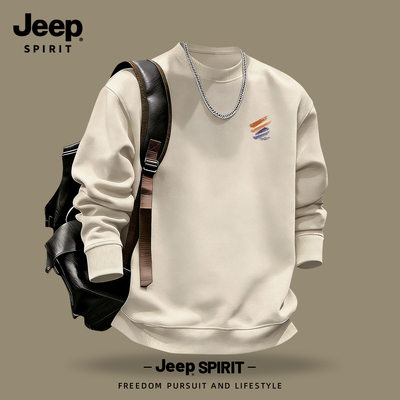 Jeep吉普重磅圆领卫衣男款2026春