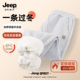 Jeep吉普新款 运动风束脚卫裤 趣味小标羊羔绒加绒加厚休闲裤 子男款