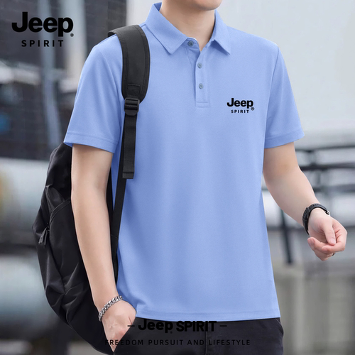 Jeep吉普男士短袖polo衫男款夏季