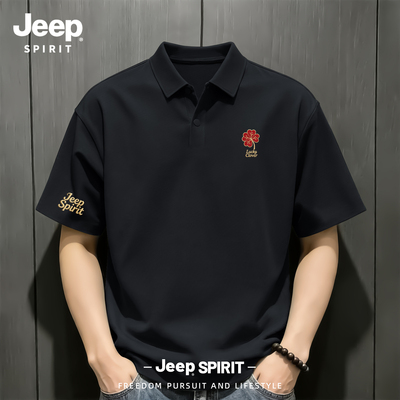 Jeep吉普正品男士短袖polo衫夏季