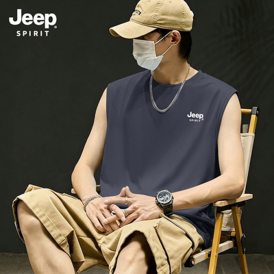 Jeep吉普冰丝背心男2026新款夏