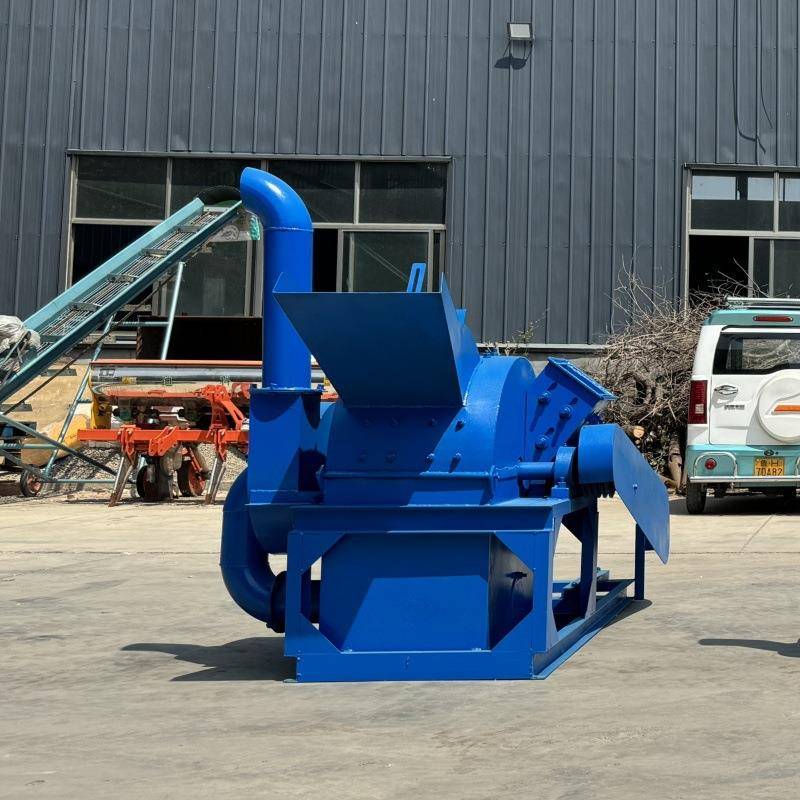 时产杂木圆木粉碎机板厂下脚料树皮粉碎机木条子树干粉碎机