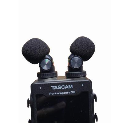 适合TASCAM X6 X8录音笔防风海绵套达斯冠X6 X8室外毛毛罩