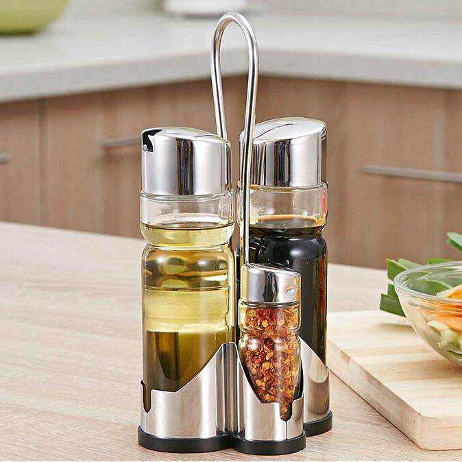 厨房酱油醋调味瓶玻璃组合套装餐厅胡椒粉调料瓶罐不锈钢酒店商用,厨房/烹饪用具,调味瓶罐/调料研磨器,淘宝优惠券,粉丝福利购,淘宝优惠卷