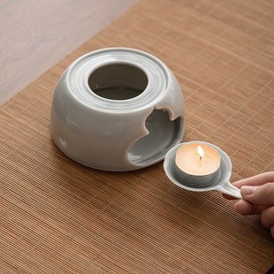 温茶炉陶瓷暖茶炉套装 冰灰釉日式 家用煮茶烤O茶炉提梁壶防烫侧把