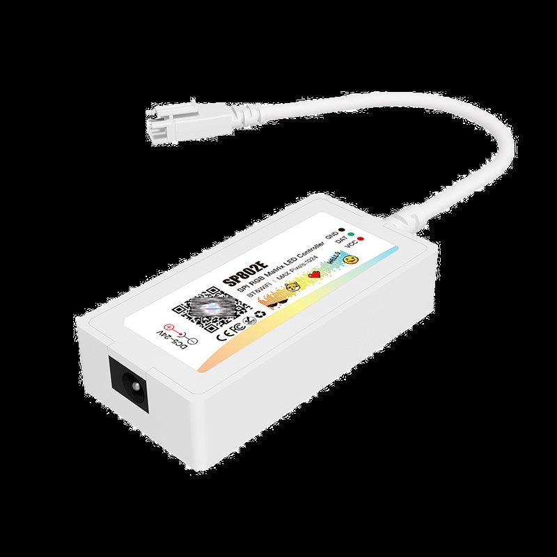 SP802E蓝牙幻彩控制器SPI RGB LED灯屏控制器支持文字图片动图