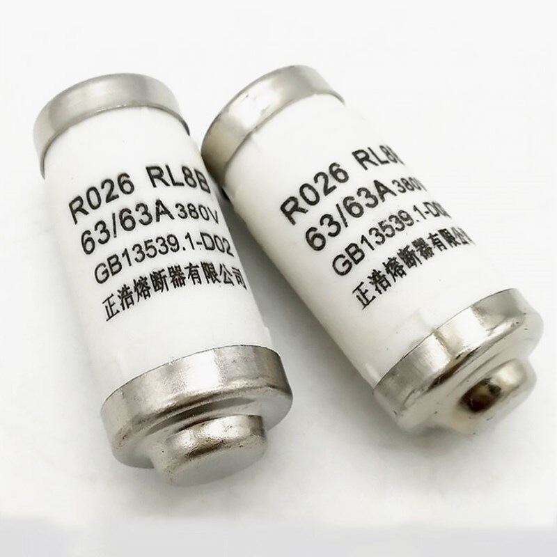 正浩R026/26/RL98H63/RL8B/D02/螺旋式熔断器陶瓷保险丝380V63