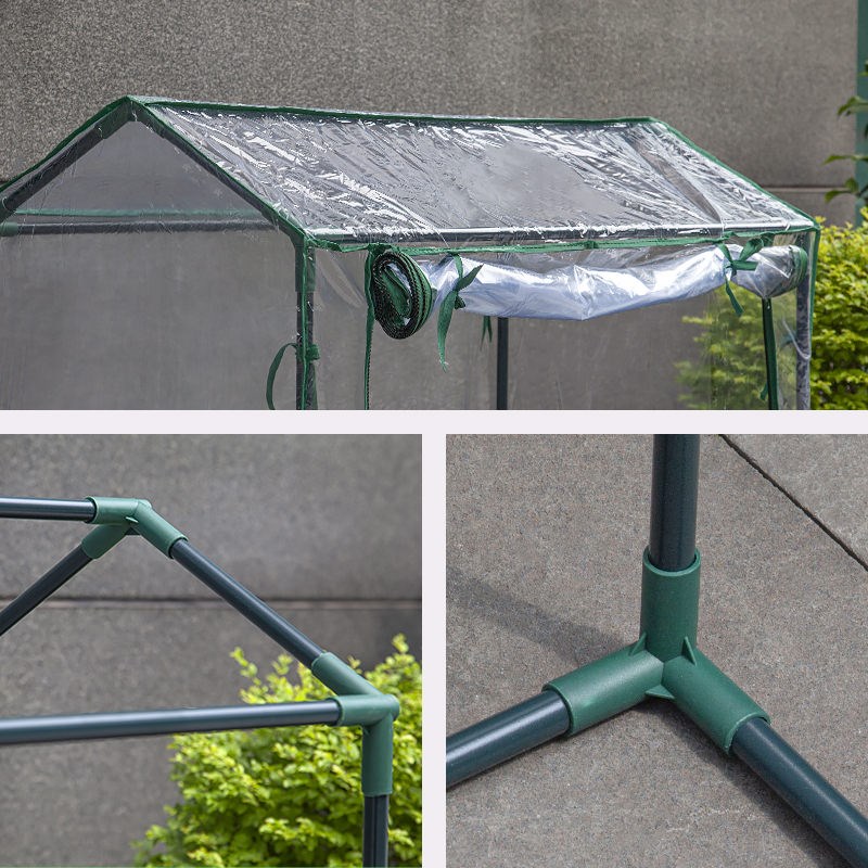 多肉三角梅温室植物花房蔬菜花卉保暖罩棚菜地保温棚流浪猫防雨棚