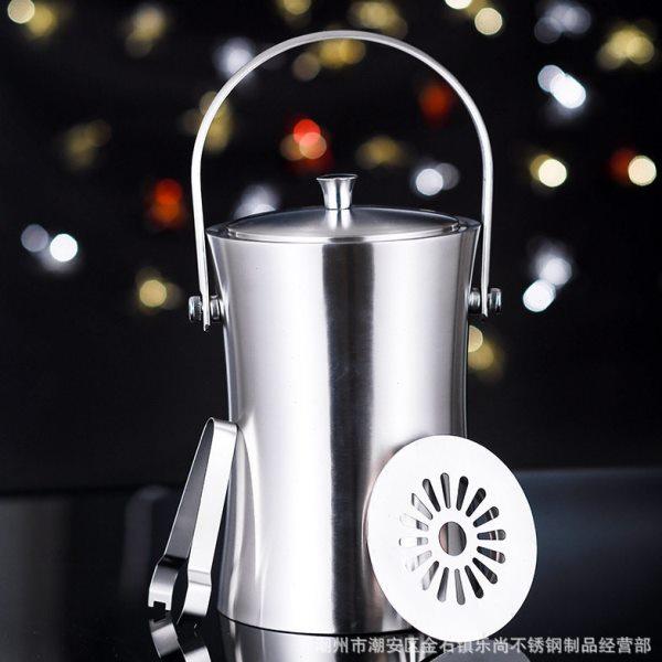 厂家供应不锈钢冰桶双层保温冰粒桶红酒桶酒店KTV酒吧香槟桶冰夹,餐饮具,冰桶,淘宝优惠券,粉丝福利购,淘宝优惠卷