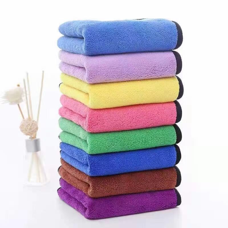 10条装洗车擦车打m蜡加厚小毛巾厨房保洁物业抹布擦地吸水小方巾